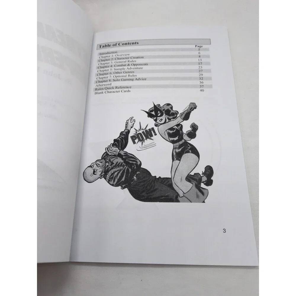 Streamlined Superheroes RPG Book Sharp Mountain Games